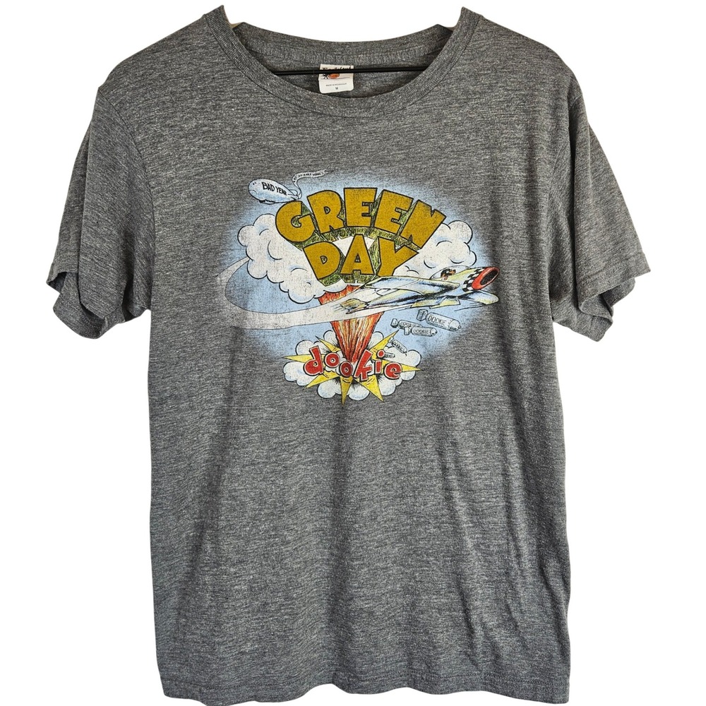 Green‎ Day Dookie shirt, heathered gray, size M